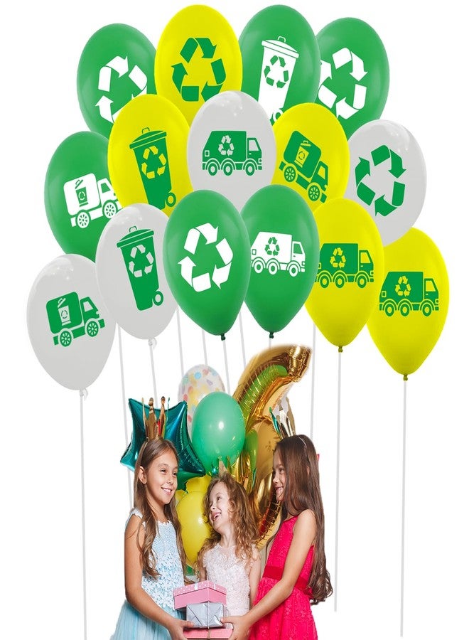 ATSMOICY 60PCS Garbage Truck Birthday Party Decorations -Garbage Truck Balloon Birthday Party Supplies Baby Shower Recycling Party Favors - Image 5